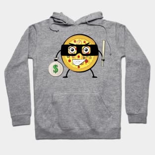 Pizza Bandit  - Funny Character Illustration Hoodie